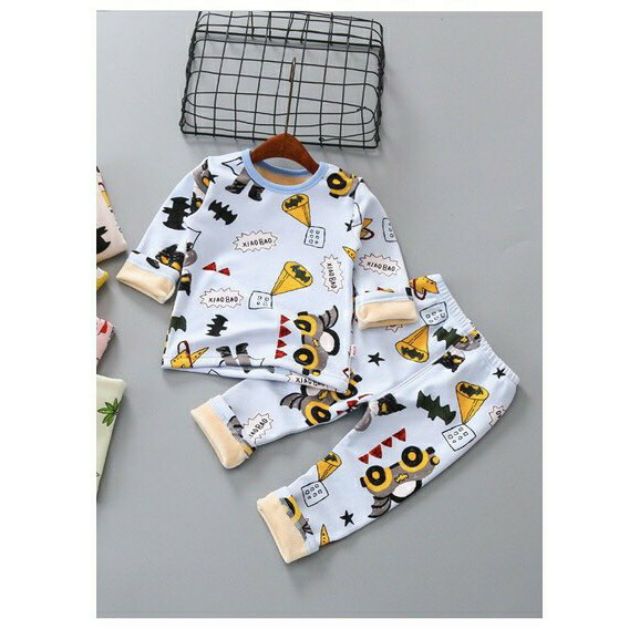 Set 5 bộ nỉ bông ấm áp cho bé 4-14kg