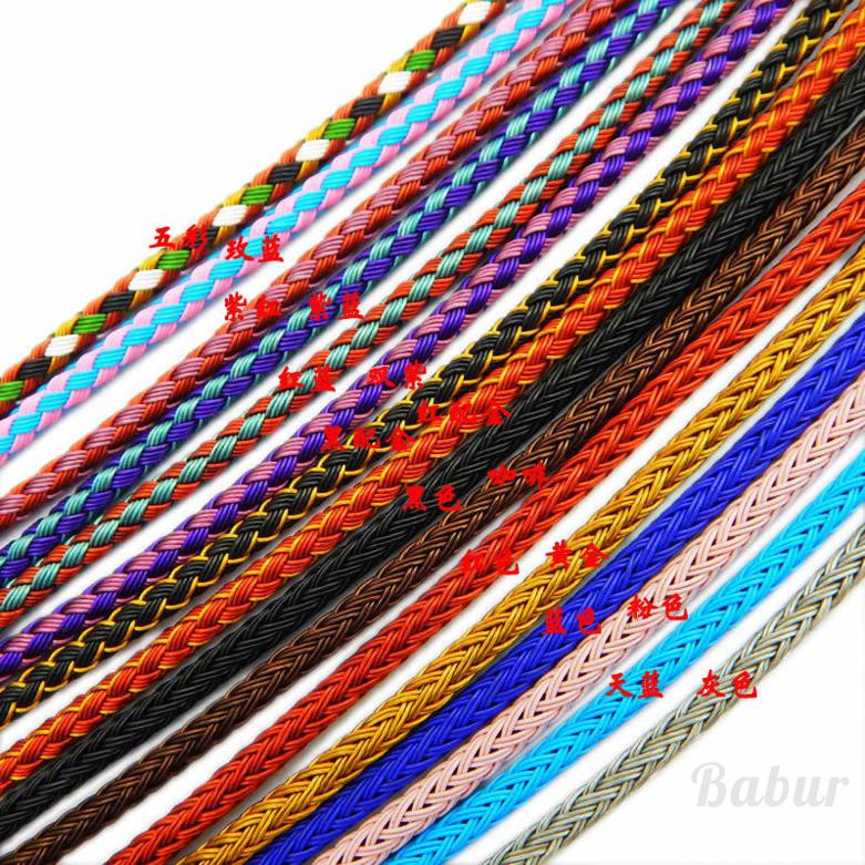 [Babur] 2mm2.5mm3mm Có Thể điều Chỉnh Dây Dây Vòng Tay đeo Có Thể đeo Vòng Tay Hạt Vàng Cứng Nam Và Nữ Dây đeo Tay Màu đỏ