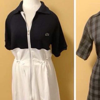 Váy polo khoá zip