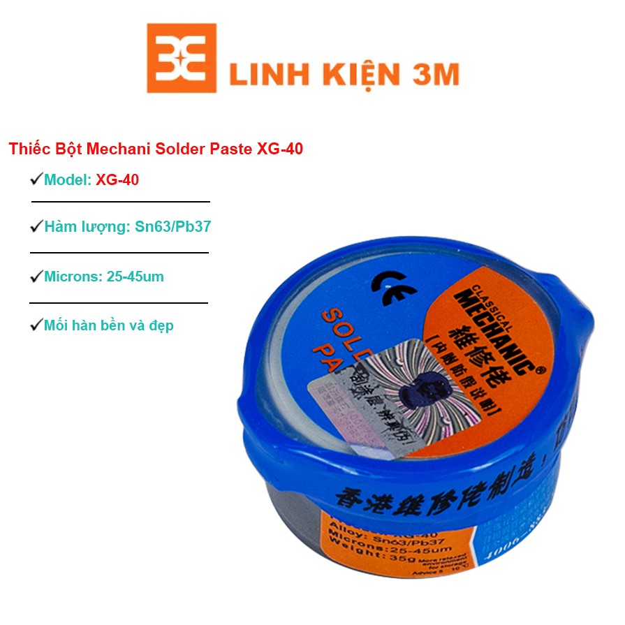 Thiếc Bột Mechani Solder Paste XG-50