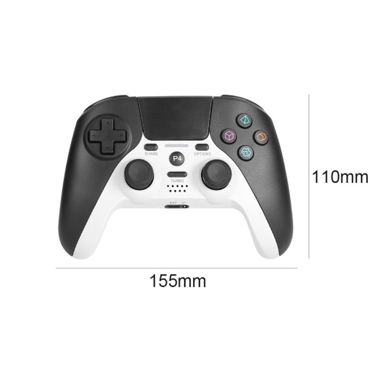 (Hàng xịn P4) Tay cầm chơi game PS2, PS3, PS4 có dây chế độ rung, dây kết nối Bluetooth cho PC / Laptop / Mobile Iphone