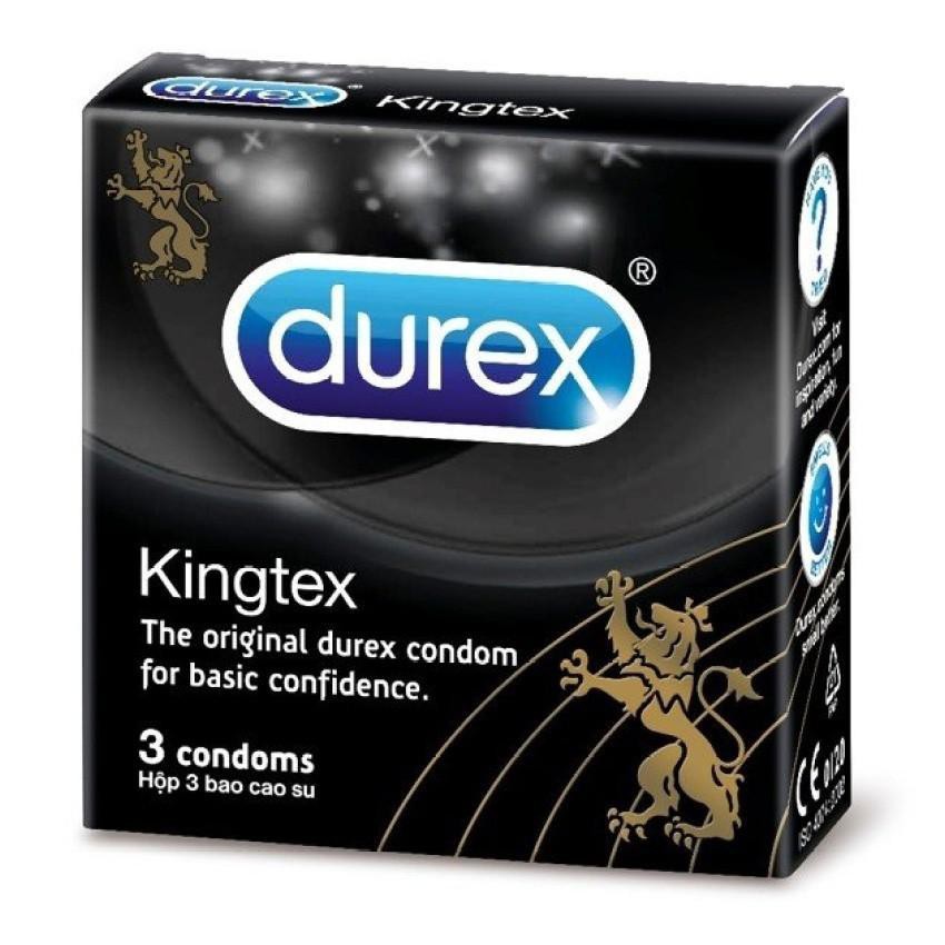 [ FREE SHIP ] Bao Cao Su Durex Kingtex 3 Bao Size Nhỏ - Chính Hãng