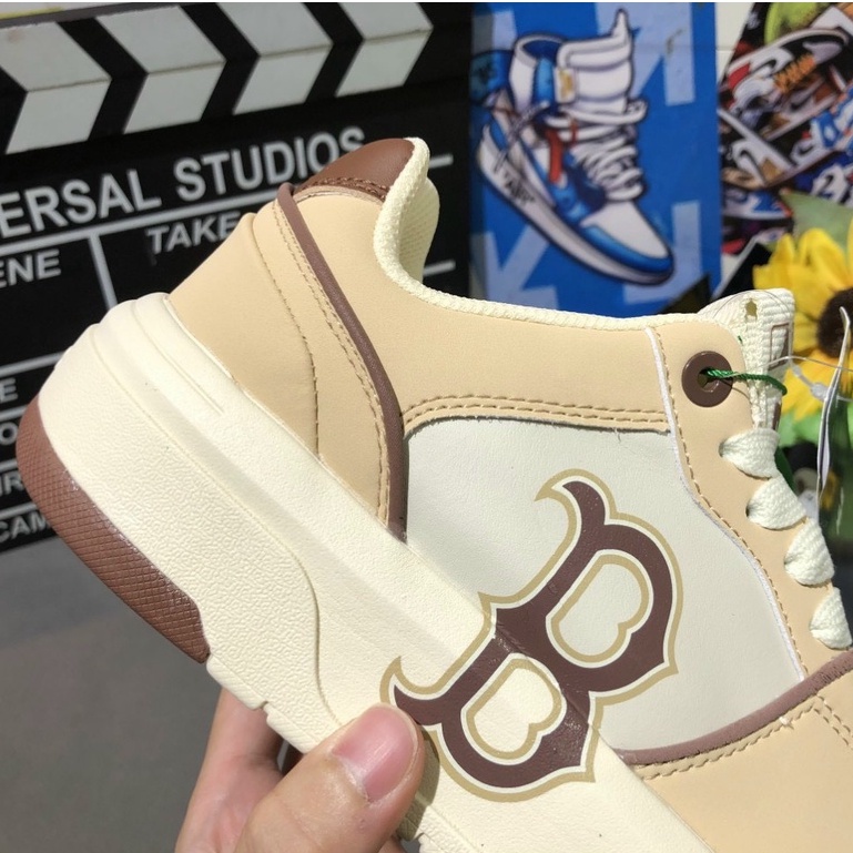 Giày MLB Chunky Liner Boston Red Sox Màu Nâu in chữ B