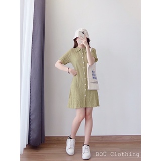 Đầm polo xốp nhún lạ mắt, siêu tôn dáng phái nữ (Ảnh thật)