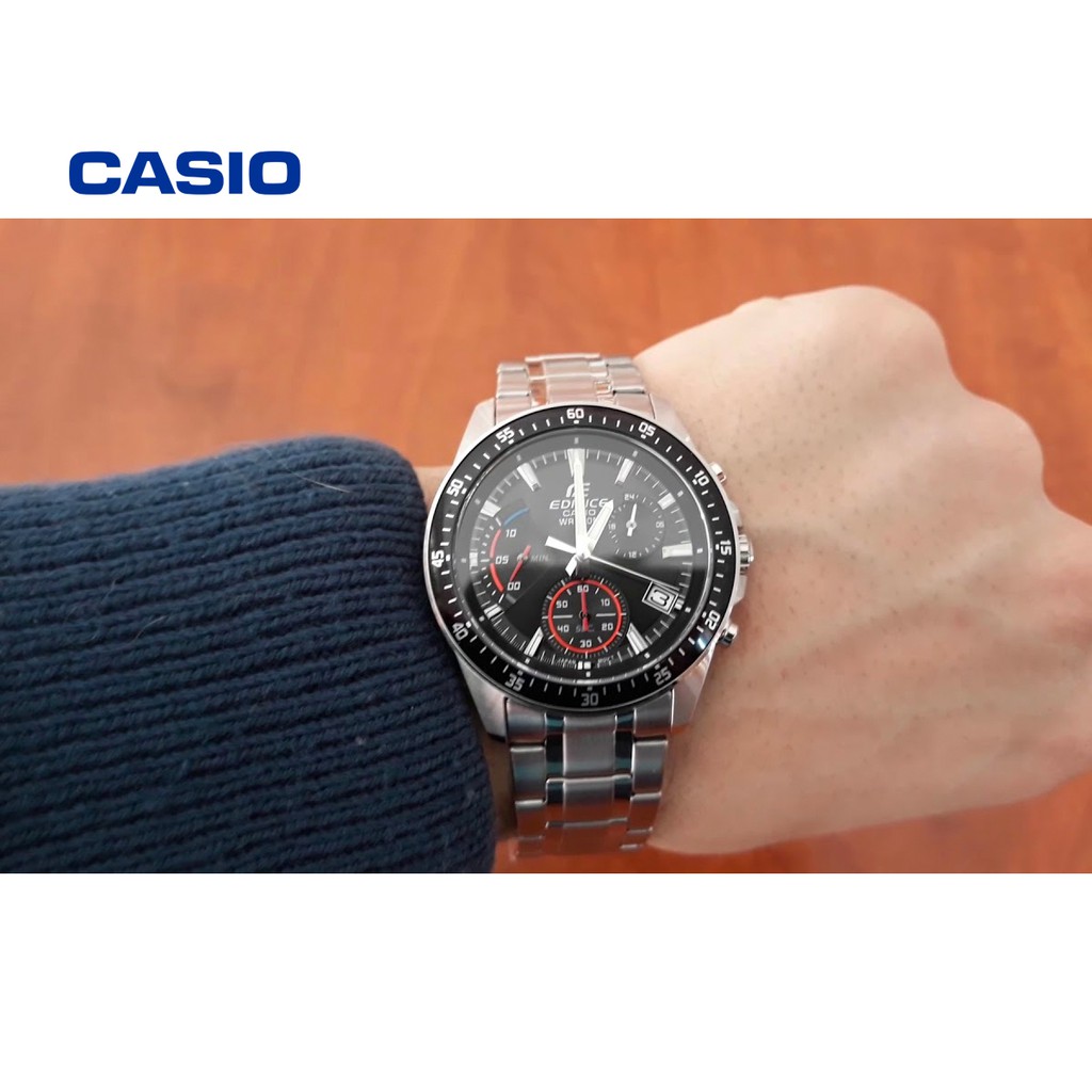 Đồng hồ nam Casio Edifice EFV-540D-1AVUDF chính hãng - Bảo hành 1 năm, Thay pin miễn phí