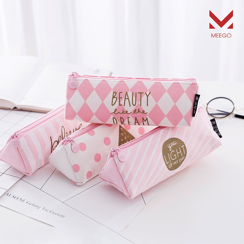 Ví Vải Phối Màu Dáng Dài Họa Tiết Hoạt Hình Dễ Thương MEEGO G8315