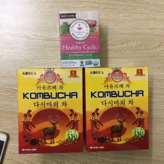 Combo 2 hộp trà dưỡng sinh Kombucha và 1 hộp trà thảo mộc Hetlthy care