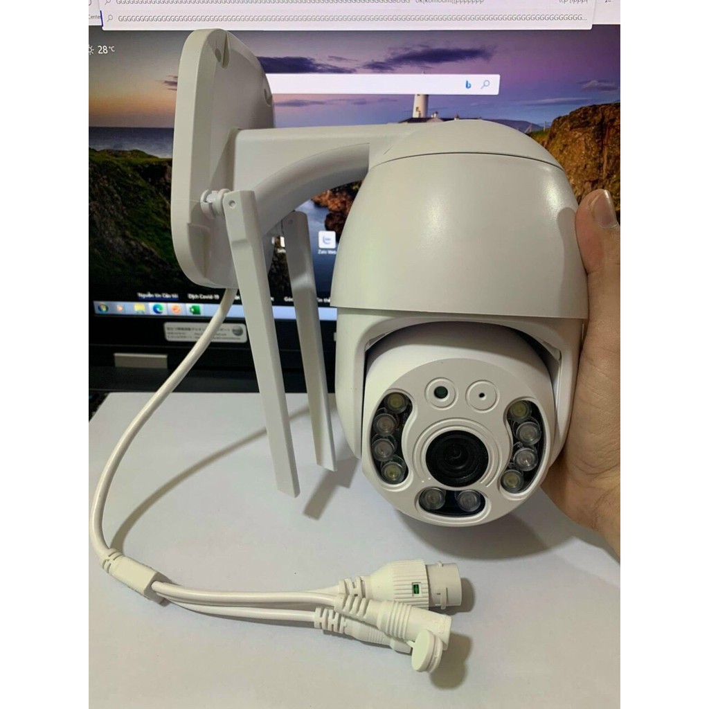 [Mã ELMS4 giảm 7% đơn 500K] Camera IP Wifi Ngoài trời FB-Link GT-5200 Full HD (App Yoosee – Ban đêm có màu) + Adapter