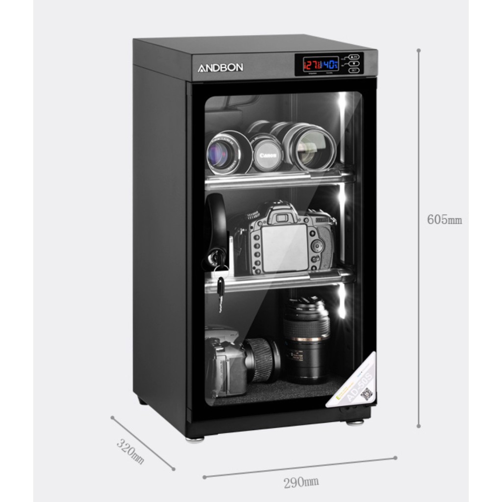 Tủ chống ẩm ANDBON AD-50S (50 Lít điện tử)