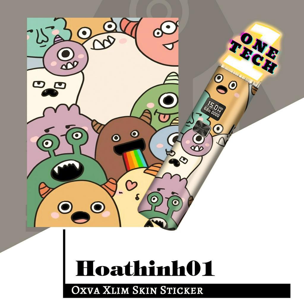 Miếng dán Skin Hoạt hình kim tuyến cho X.lim V2, rill X, SE, Favostix, Feelin, Flexus, Gotex, Ursa Nano, Origin Mini