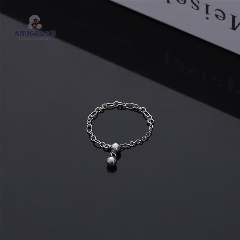 ✨✨ Nhẫn Dạng Chuỗi Xích Tình Yêu Phối Tua Rua Cá Tính Hợp Thời Trang Cho Nữ