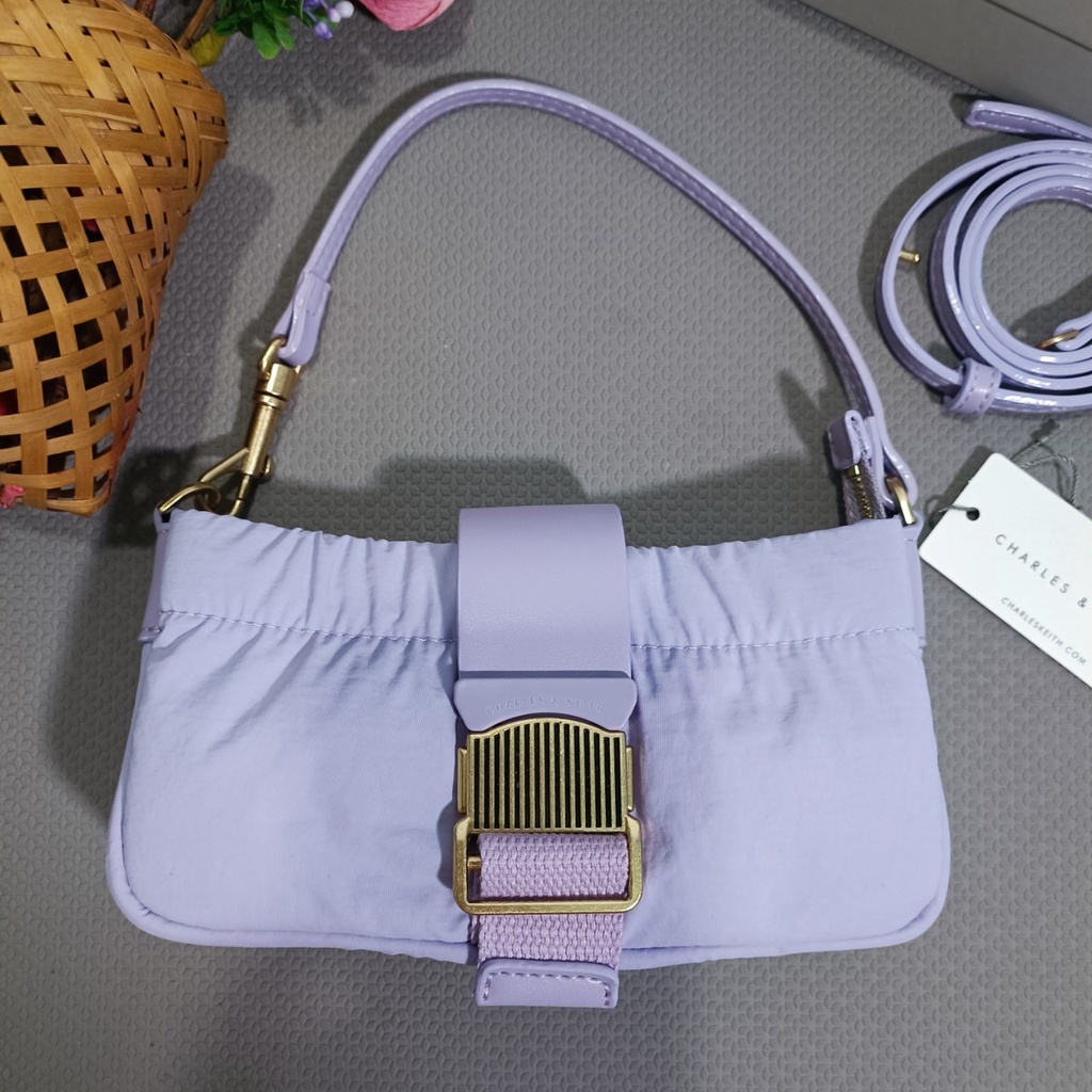 túi xách tay + đeo chéo nữ ck6-70781728 màu tím