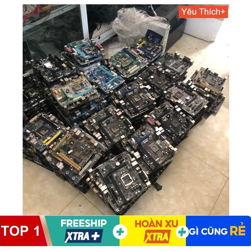 Linh kiện máy tính PC hư hỏng main chíp ram hdd vga nguồn tổng hợp ve chai đồng nát phục vụ nghiên cứu khoa học