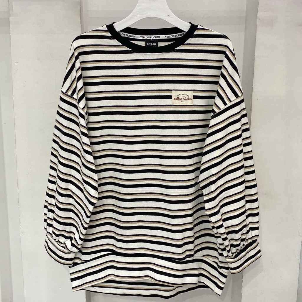 Áo Sweater tay phồng YELLOW FLICKER cotton single