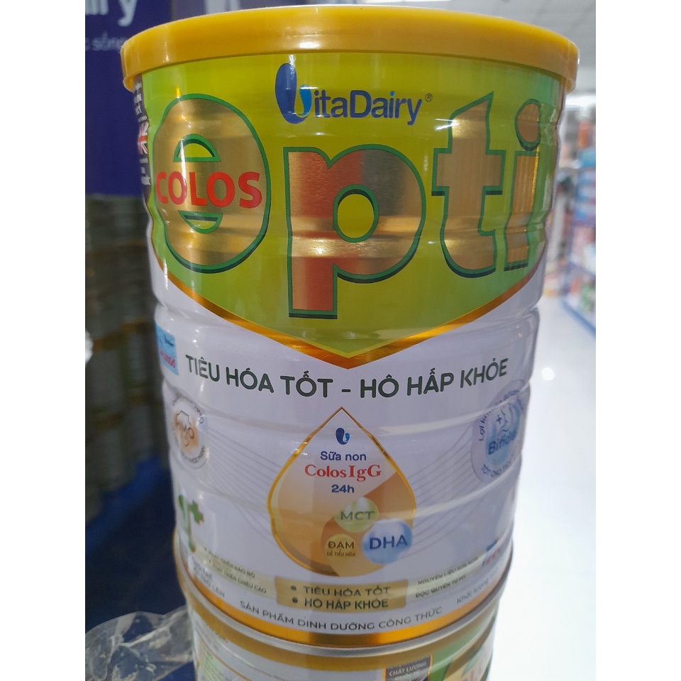 Lon Sữa 800g Colos Opti Vitadairy Dành Cho Bé Từ Sơ Sinh Giúp Phát Triển Não Bộ, Chiều Cao