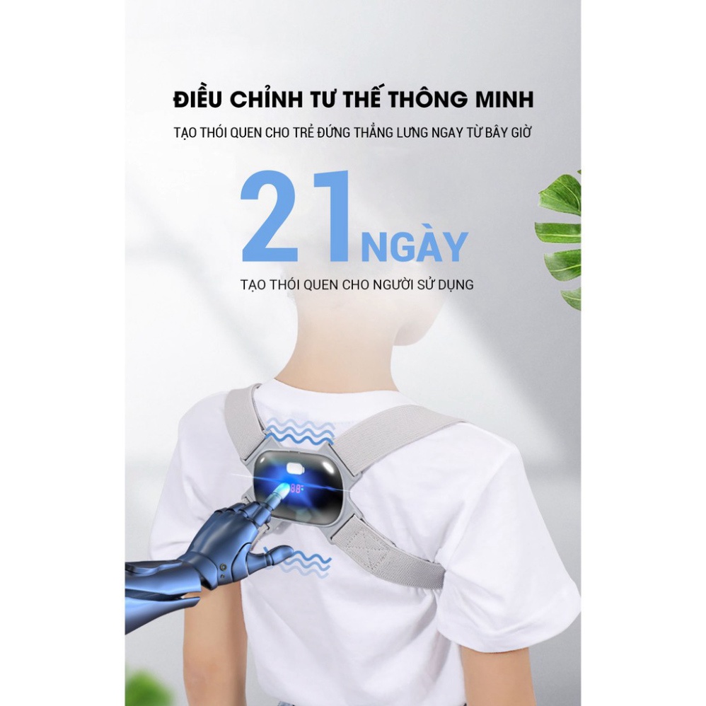 Đai Chống Gù Lưng Rung Cảm Biến Điện Tử Thông Minh Nhật Bản loại cao cấp Pose