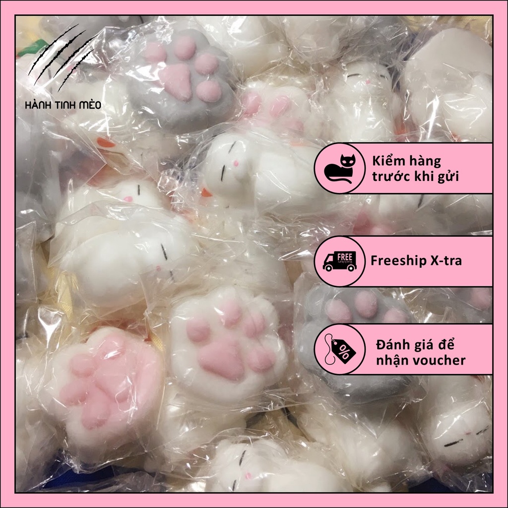 squishy mèo - Mèo mochi bụng phệ =^^= Vuốt mèo siêu ngầu cute