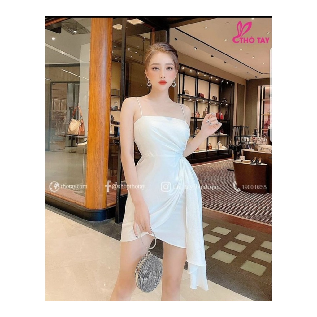 Đầm 2 Dây Dự Tiệc Thiết Kế Xếp Ly Bèo Eo Body Sexy Sang Chảnh Cho Nàng Dạo Phố Thời Trang Váy Nữ  Minh Phúc