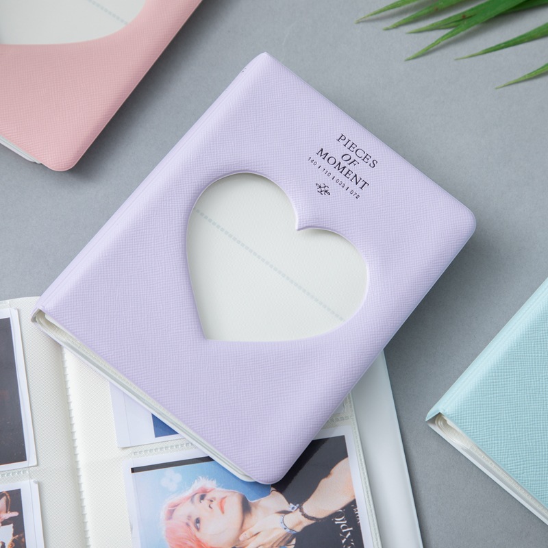 Album ảnh Dễ Thương 7.62 cm Tình Yêu Trái Tim Người Giữ ảnh Chụp ảnh Mini Polaroid Instax Album đầy Màu Sắc