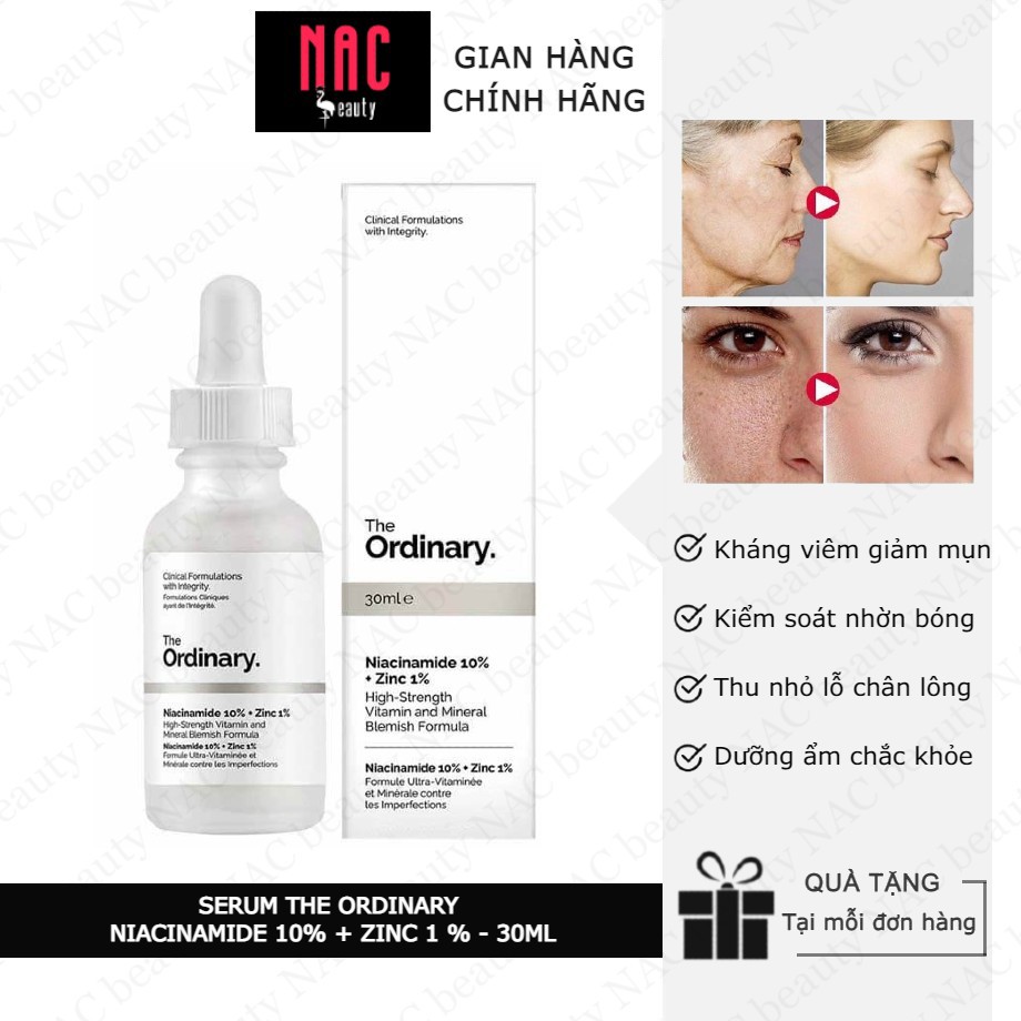 Dưỡng da The Ordinary Niacinamide 10% + Zinc 1%