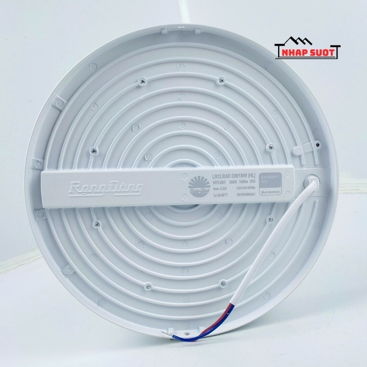 [Chính Hãng] Đèn Ốp Trần Cảm Biến 18W LED Rạng Đông Tràn Viền Sử Dụng Cảm Biến Radar (LN12.RAD)