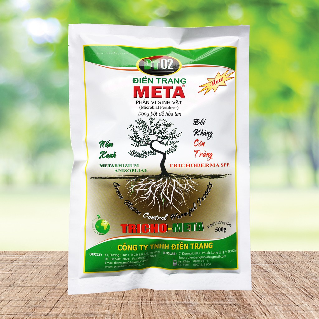 Nấm đối kháng côn trùng, bảo vệ bộ rễ Điền Trang META 500g