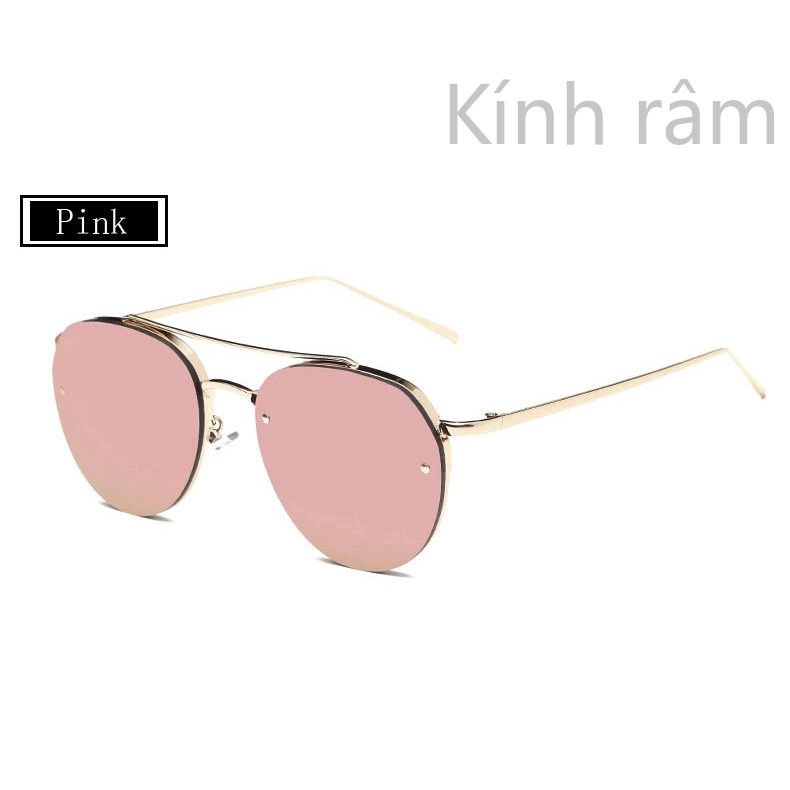 Kính mát tròn tráng gương 2 trong 1 phong cách vintage