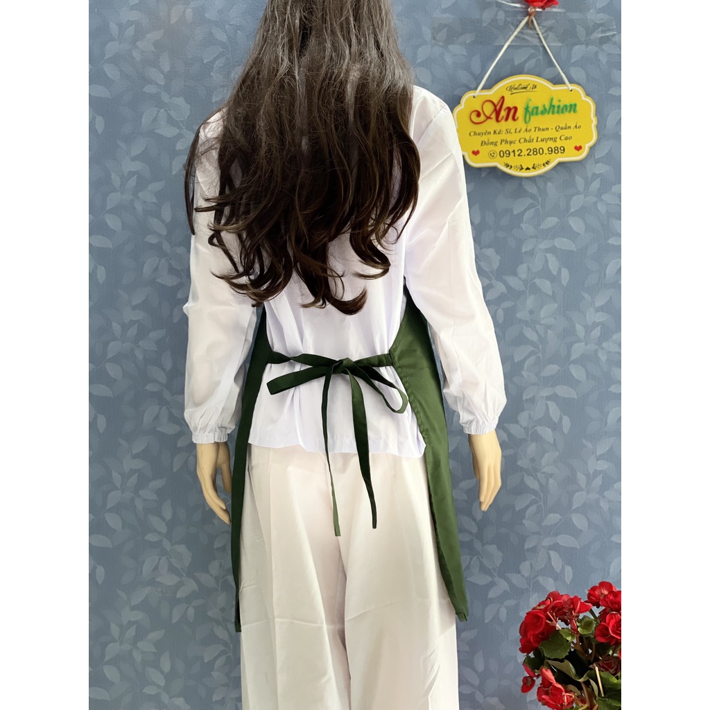 Tạp Dề Kaki Dày Dặn Nhiều Màu Cho Nam Nữ _ Hình chụp thật