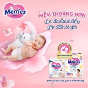 Bỉm Merries Jumbo Nhật, mềm, thông thoáng, siêu thấm hút size NB96, S88 - 𝐁𝐞𝐚𝐧 𝐒𝐭𝐨𝐫𝐞