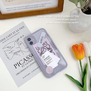 Ốp Lưng Họa Tiết Nhãn Dán Màu Tím Cho Iphone X