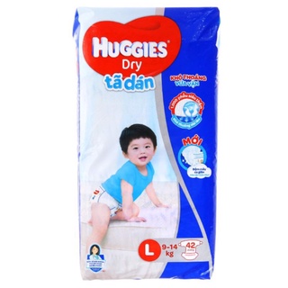 Tã dán Huggies Dry size L 42 miếng