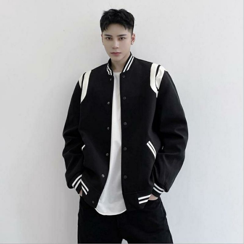 Áo khoác Varsity Teddy Chần bông Unisex chất đẹp