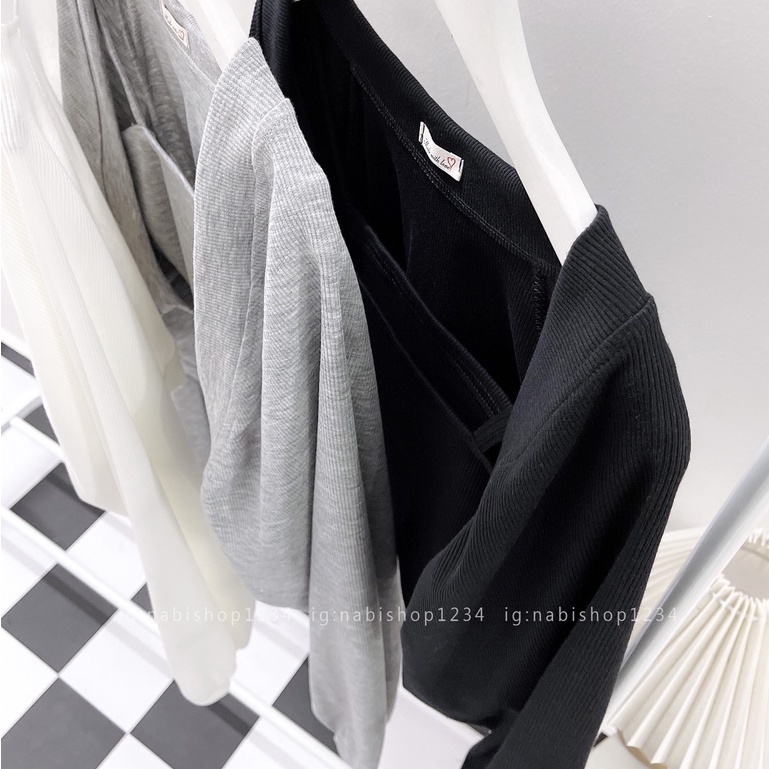 Set Áo Croptop Nữ Tay Dài Ulzzang Mã STD001 (ẢNH THẬT) - Nabishop1234