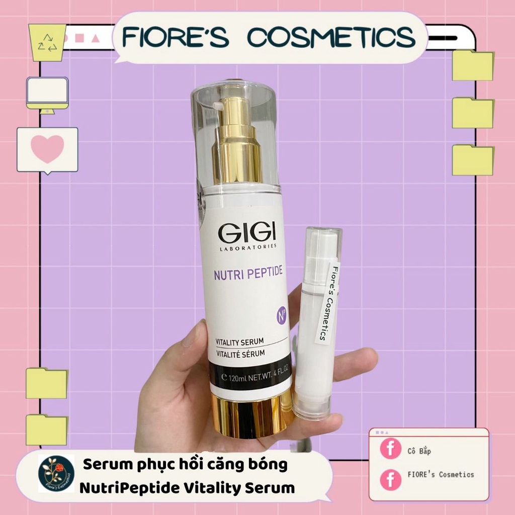 Serum phục hồi căng bóng da Gigi Nutri Peptide Vitality Serum