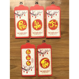 Bao lì xì tết 💖freeship💖 100 bao lì xì tết 2020 canh tý - rẻ vô địch