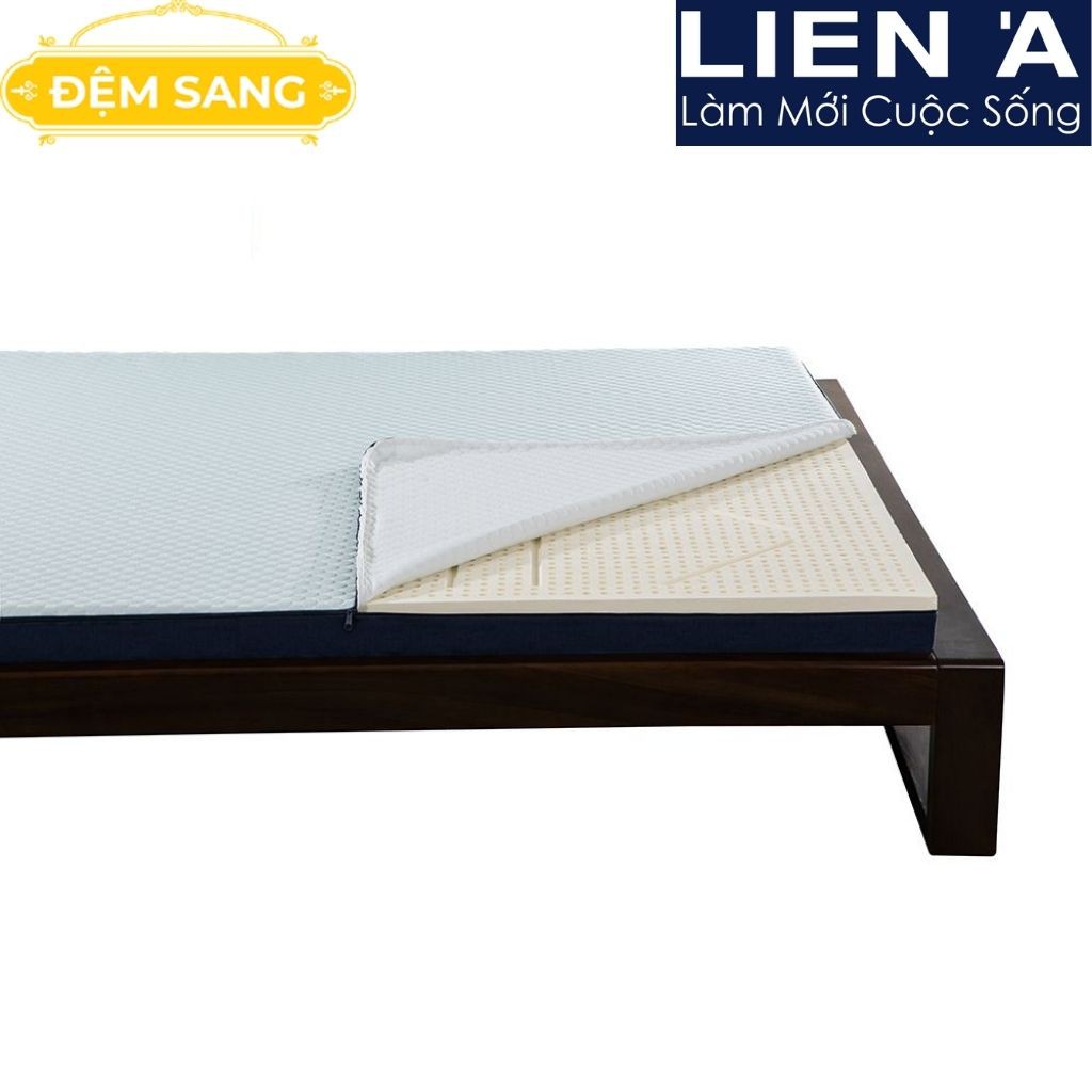Nệm cao su thiên nhiên xuất khẩu Liên Á - L'ADOME BLUE -  100% chính hãng Liên Á - Nệm mát, giấc say CS115