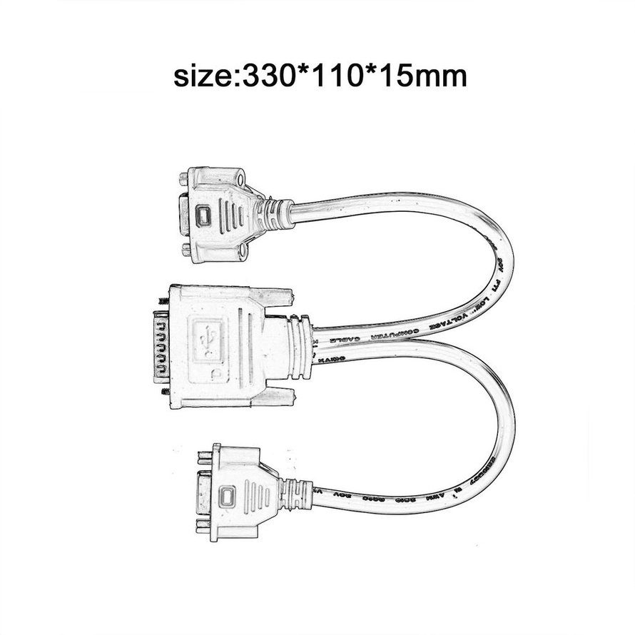 DMS-59 to 1 x DVI&amp;1 x VGA Y Cable DMS 59 to VGA Monitor Splitter Cable