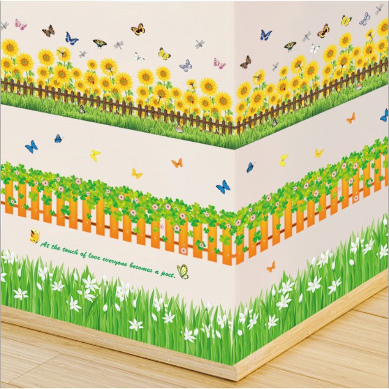 Decal Dán Chân Tường Trang Trí [Giá Rẻ] Nhiều Mẫu Mã Đẹp - Decal Dán Tường Có Keo Sẵn Bóc Dán
