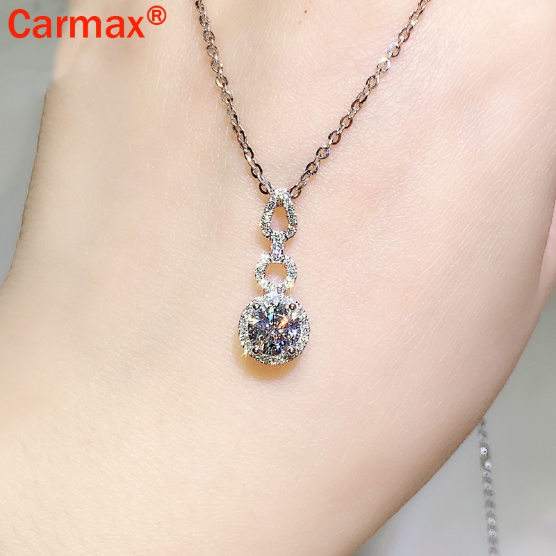 Vòng cổ Mặt Hình Moissanite Đính Đá Thời Trang Mới