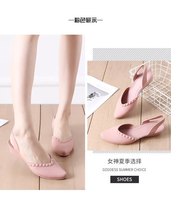 Giày kiểu nhựa nữ đi mưa rất đẹp | BigBuy360 - bigbuy360.vn