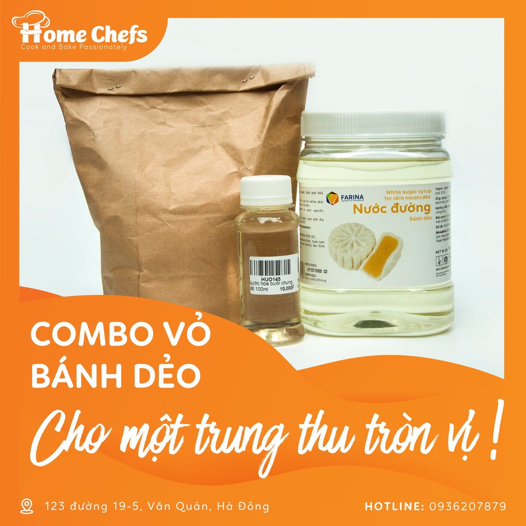 Combo bột vỏ bánh dẻo 12 chiếc 150g