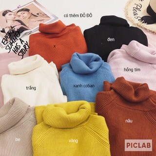 ÁO LEN CỔ LỌ SUÔNG ( giá đã sale)