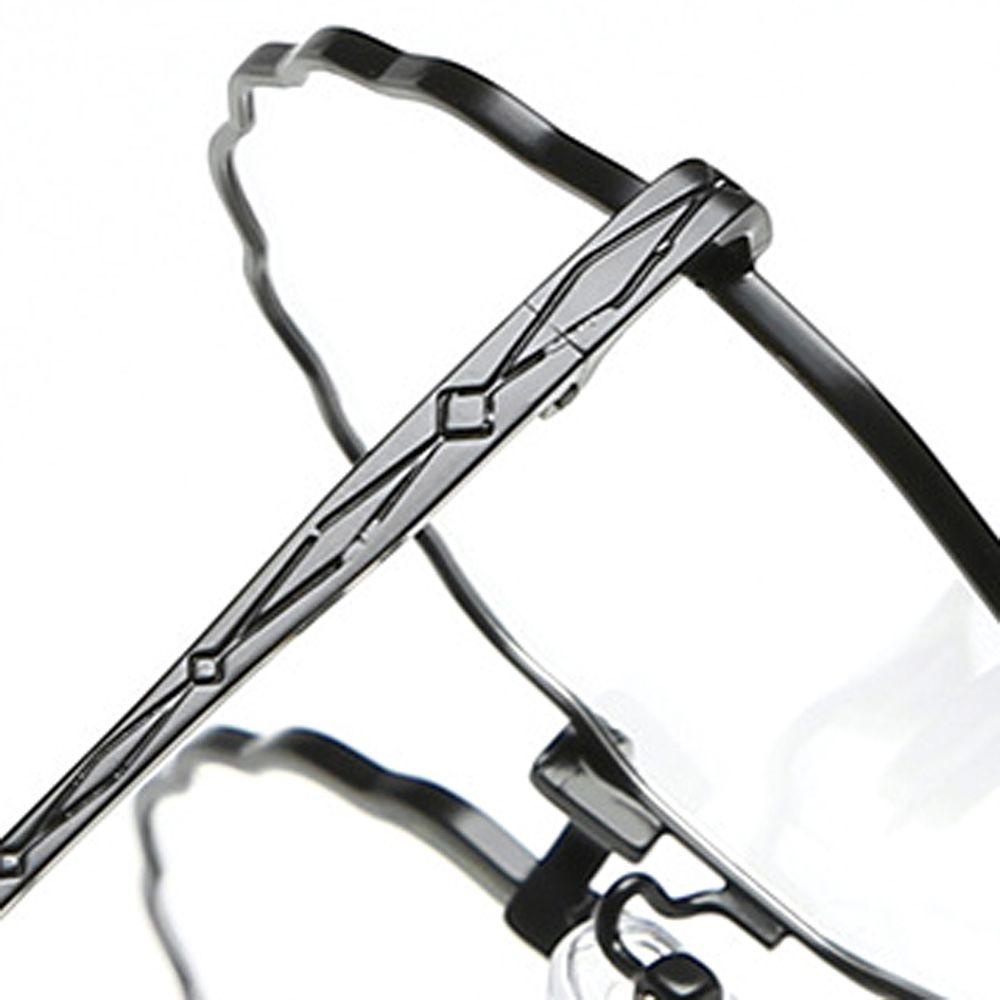 Mắt Kính Chống Bức Xạ Gọng Kim Loại Hình Bông Hoa Màu Xanh Dương Phong Cách Cổ Điển Thời Trang Cho Nữ