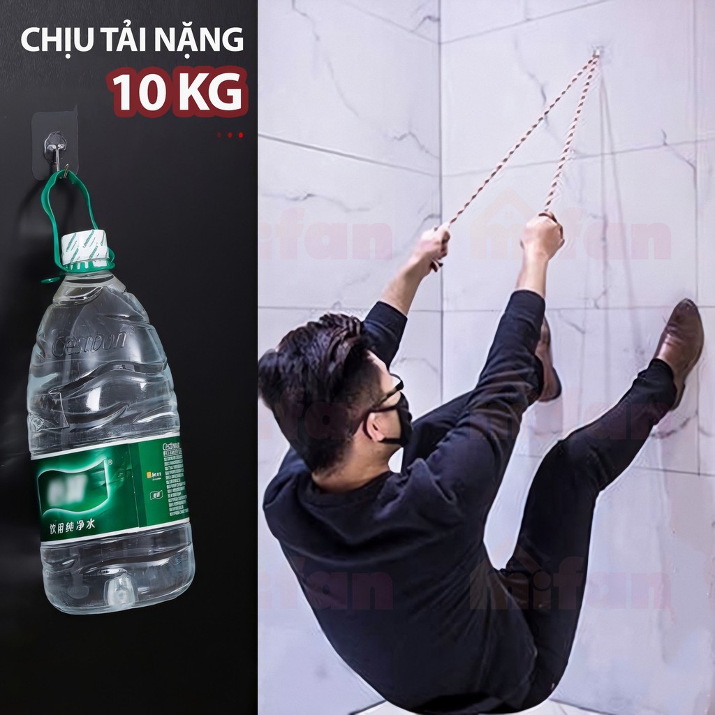 Combo 20 Móc dán tường siêu dính mẫu mới 2020 Keo Dày Dính Siêu Chắc chịu lực lên đến 5kg