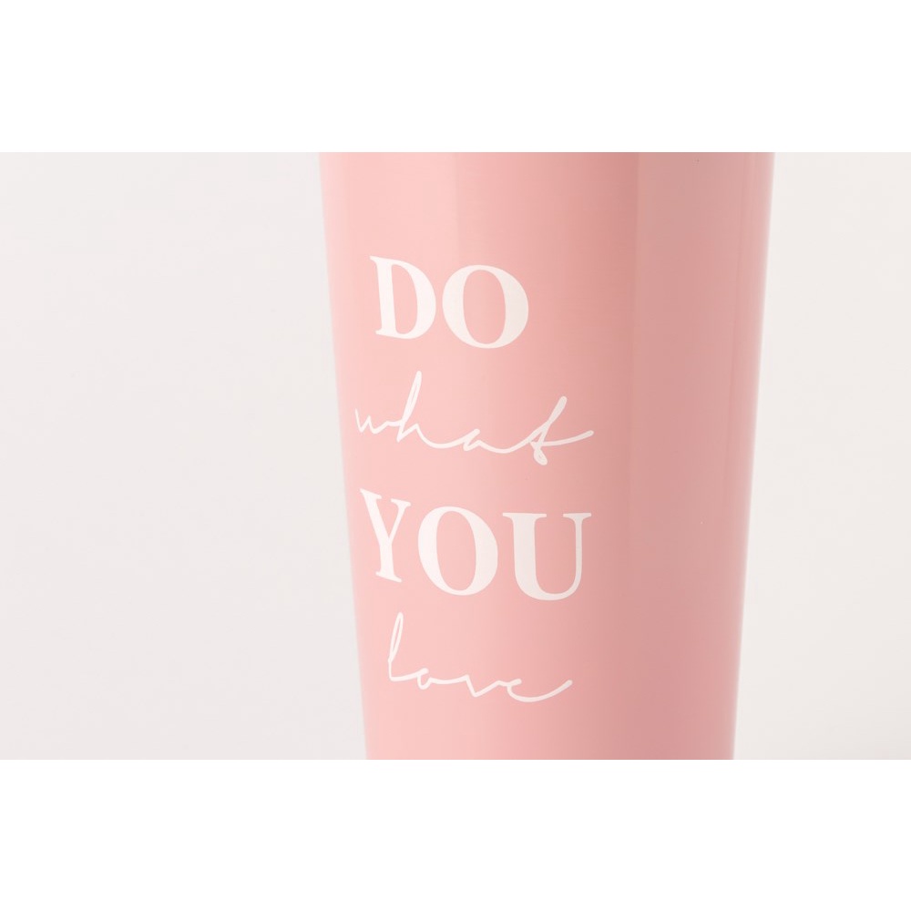 Bình Đựng Nước Tumbler ARTBOX Hàn Quốc Có Tay Cầm Màu Hồng Chất Liệu Thép Không Gỉ
