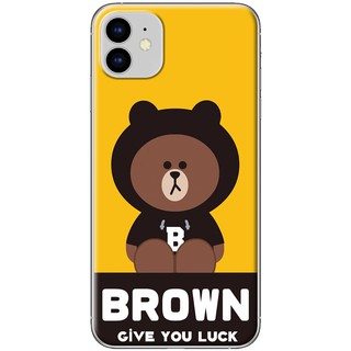 Ốp lưng IPhone 11, 11 Pro, 11 Pro Max in hình Gấu Brown nền vàng