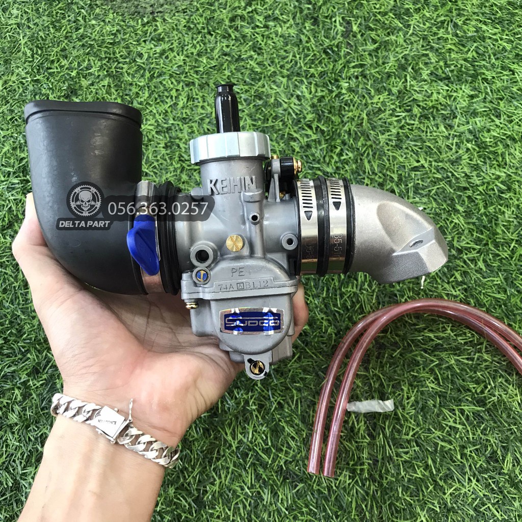 Bình xăng con LS thái SUDCO 135cc trái ga 28 ly họng 26 ly, NoVa gắn Wave Dream Exciter 135...