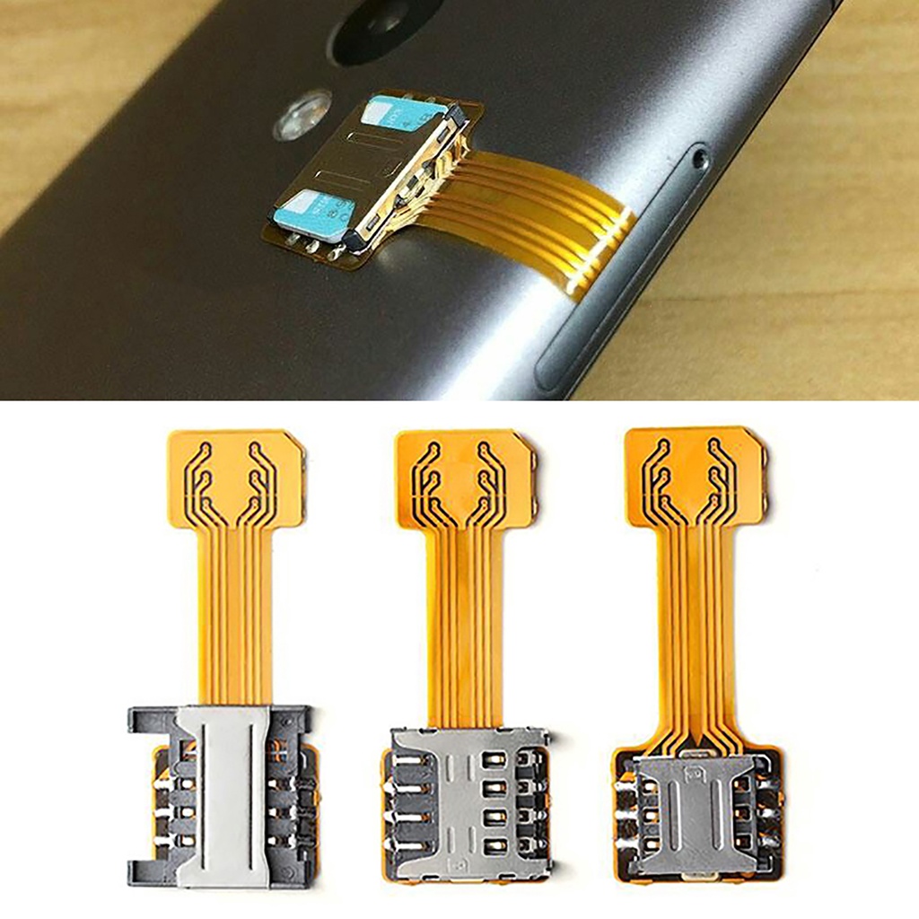 PO-Thẻ SIM Đôi Cho Điện Thoại Android,Khe SIM Nối Dài Hỗ Trợ