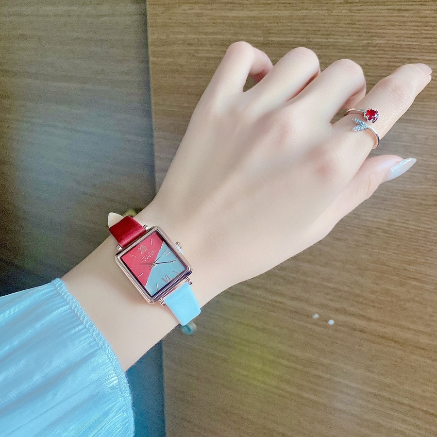 Combo Đồng Hồ nữ Hàn Quốc Julius JA-1317A  dây da