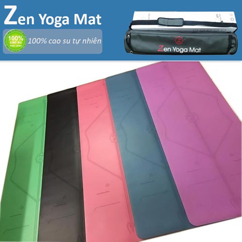 Thảm tập yoga định tuyến PU Zen Yoga Mat cao cấp tặng túi xách